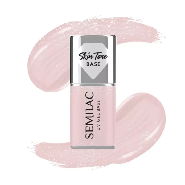 Semilac Base Cover Glitter Beige 7ml