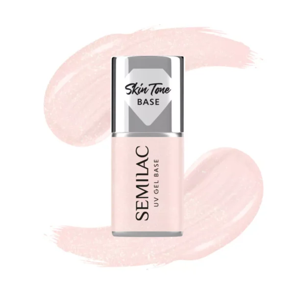 Semilac Base Cover Glitter Rose 7ml