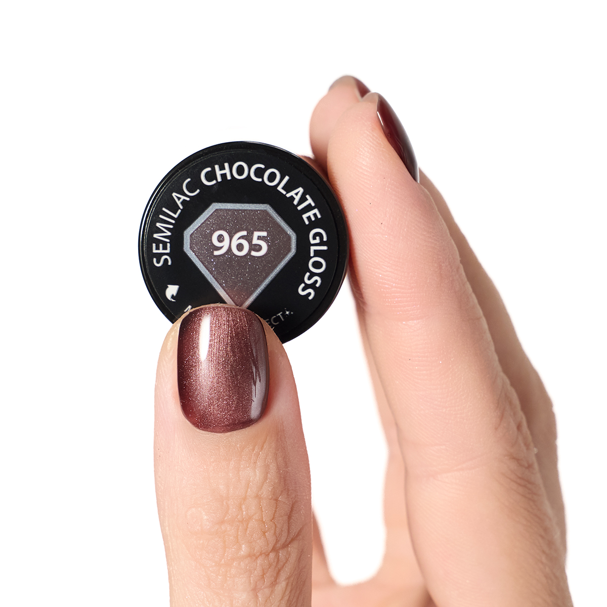 Semilac 965 Chocolate Gloss 7ml - Imagen 2